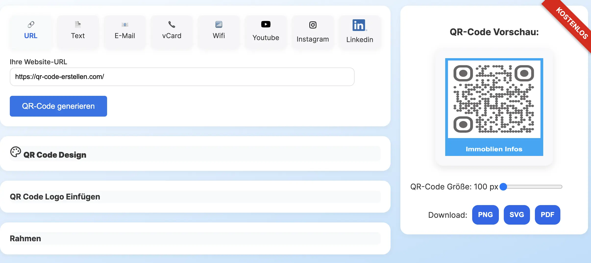 Schritte zur Erstellung eines QR Codes für Immobilien