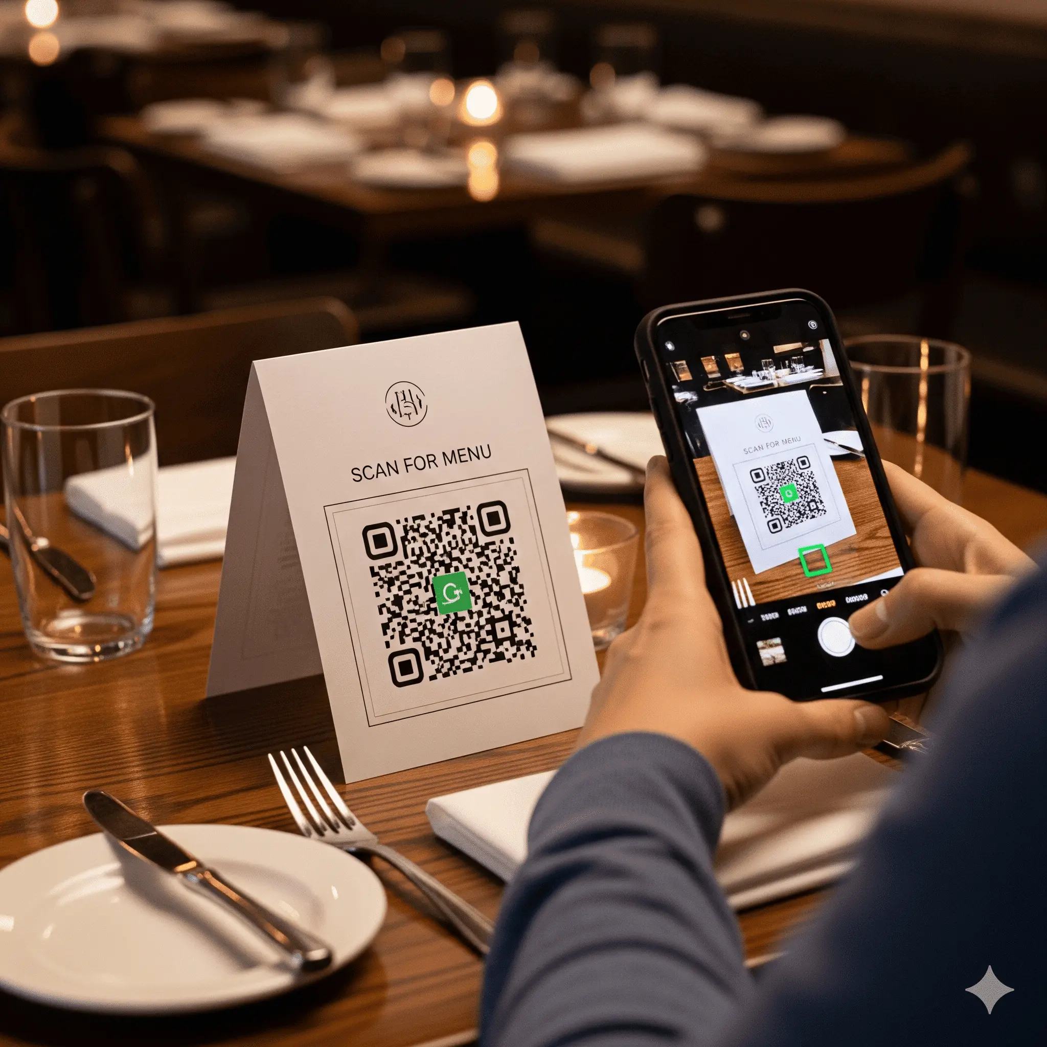 QR Code für Menükarte im Restaurant