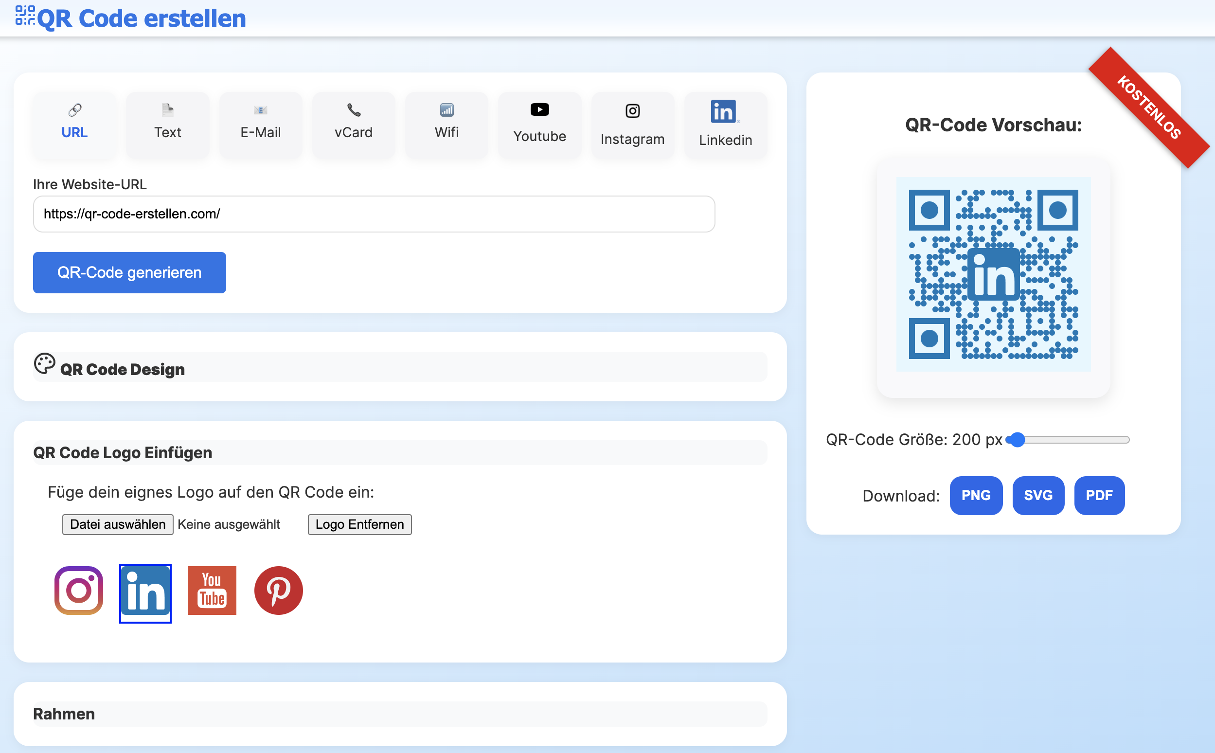 QR Code mit Logo erstellen